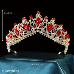 Bridal Rhinestone Crystal Crown Head Jewelry Wedding Alloy Headband