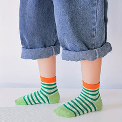 5 Pairs Boys Thin Breathable Soft Socks