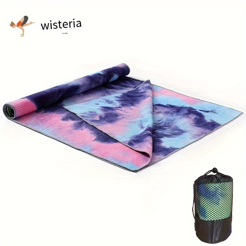 Tie Dye Printed Yoga Mat Towel Non-Slip Absorbent Soft