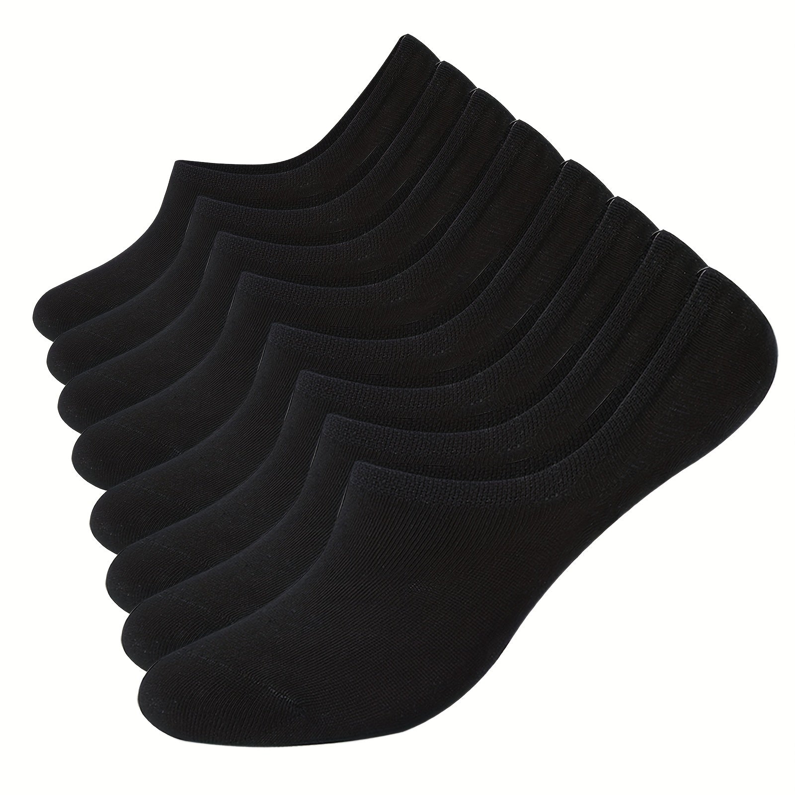 8 Pairs Solid Short Socks Non slip Ankle Socks Women's Stockings