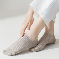 5 Pairs Soft Lightweight Low Cut Ankle Socks Women's Stockings
