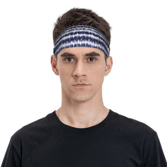 Men's Tie Dye Headband Swirl Design Casual Sports Outfit