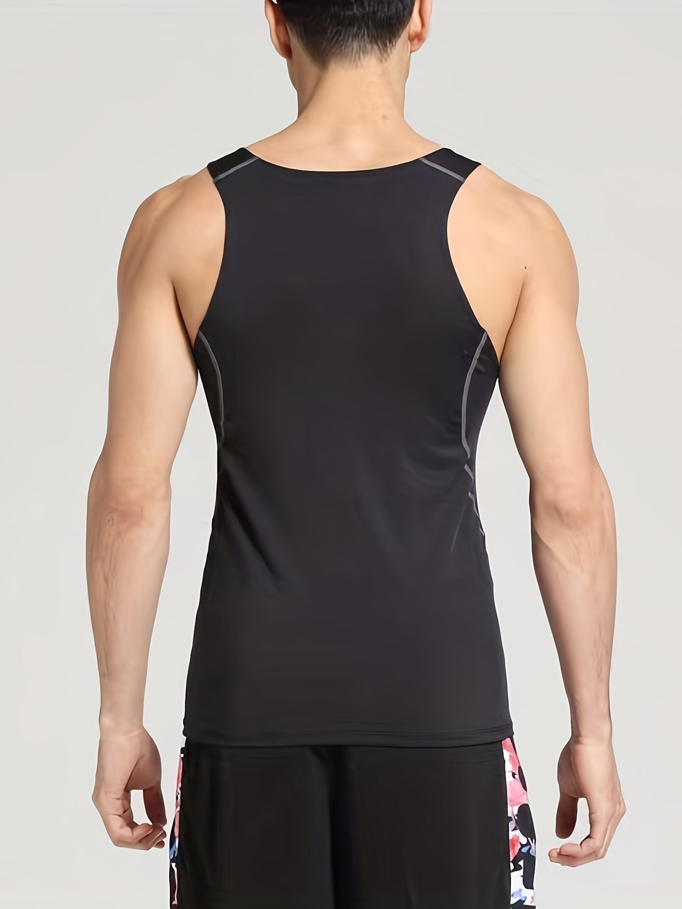 Men's Quick Dry Sleeveless Shirt Athletic Ice Silk Tank Top