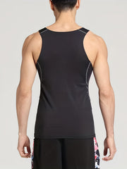 Men's Quick Dry Sleeveless Shirt Athletic Ice Silk Tank Top