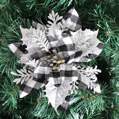 Christmas Decorations Golden Powder Lattice Christmas Flowers