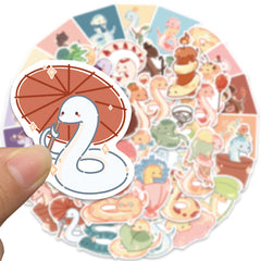 50pcs Snake Waterproof Stickers for Water Bottle Laptop