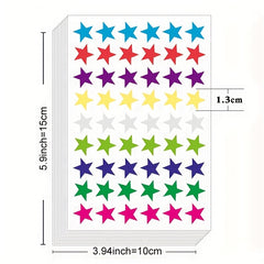 540pcs Foil Metallic Star Stickers - Reward for Home, School