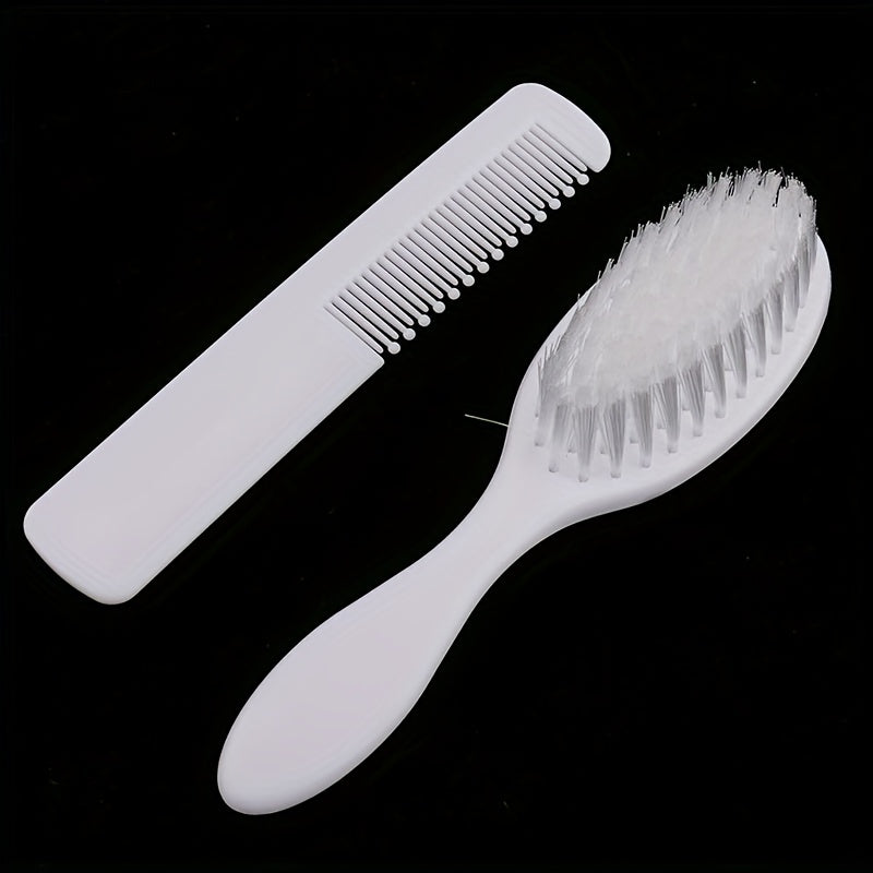 2pcs Newborn Baby Kids Head Hair Care Set Grooming Soft Comb Hair Brush Kit