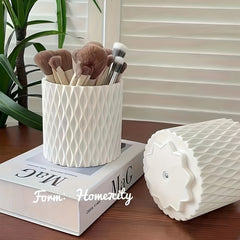 1pc Round Pens Makeup Brush Storage Tray