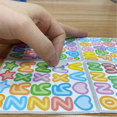 Colorful English Letter Sticker for DIY Cup Lunch Box Waterproof Sticker