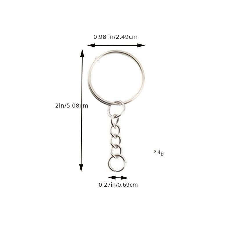 Key Chain Ring with Tassel Pendants Bulk for Crafts 100Pcs