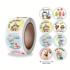 500pcs Happy Birthday Adhesive Sticker Office Stationery Decoration