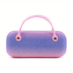 Rainbow Plastic Folding Glasses Case For Girls
