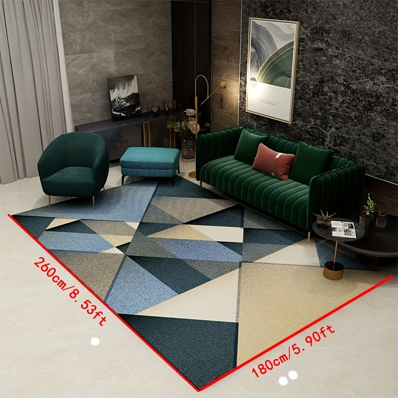 Modern Crystal Velvet Large Area Rug for Living Room