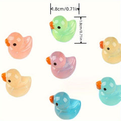 Glow-in-Dark Yellow Duck Toys - Party Prank Supplies