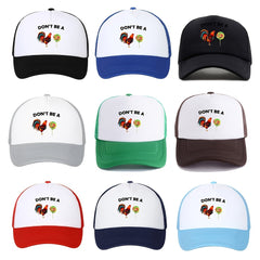 Unisex Mesh Sunshade Baseball Cap with Embroidery