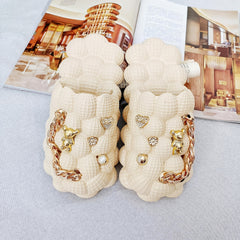 10pcs Golden Shoe Accessories Set