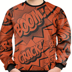 Comics Letter Print Kid's Unisex Sweatshirt Pullover for Spring Fall Winter