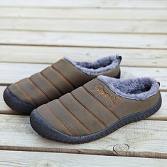 Men's Cozy House Slippers Anti-Skid Winter Shoes