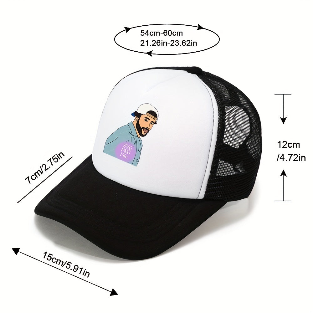 Men's Outdoor Baseball Cap Mountaineering Fishing Cap Dad Trucker Peaked Cap