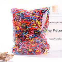 1500pcs Colorful Hair Ties Set for Baby Girls