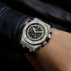 Men's Sports Quartz Watch Alloy Round Wrist Accessory