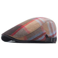 Adjustable Ear Protection Newsboy Cap for Middle aged Dad Men Women