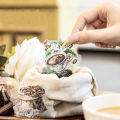 Cafe Series PET Stickers Set - 30 Sheets - Coffee Cup Theme