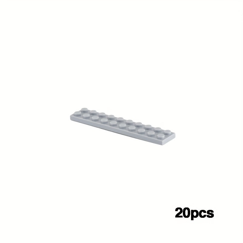 20pcs 3832 Small Building Blocks 2x10 Basic Bricks Short Plank Thin Board