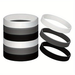 9-pc Durable Silicone Bracelet for Sports Fans - Stylish, Comfortable Wristband
