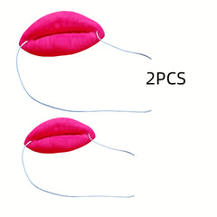2pcs Pink Lips Funny Novelty Prank Accessories for Adults Party