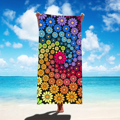 Tie Dye Absorbent Beach Towel Holiday Beach Accessories Large Towel
