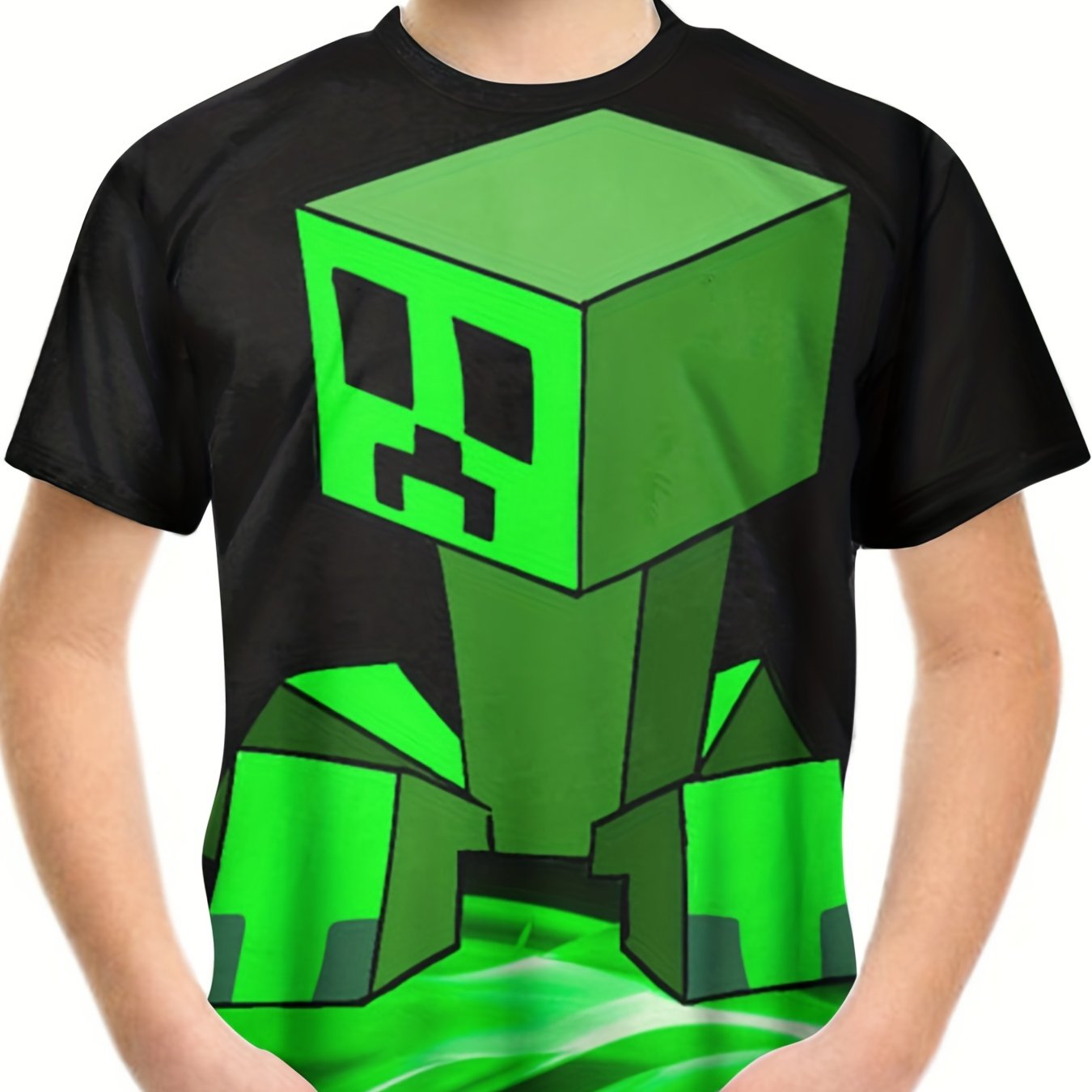 Kids 3D Print Building Block Street Wear Tee