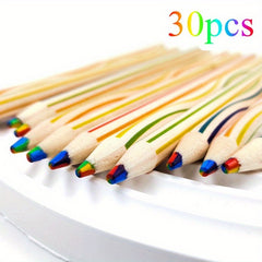 30pc Rainbow Colored Pencils Art Supplies for Students Office Stocking Stuffers