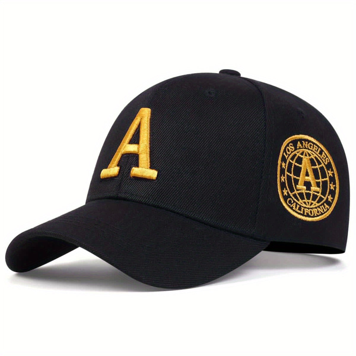 Classic A Embroidery Baseball Cap Unisex Adjustable Sun Hat