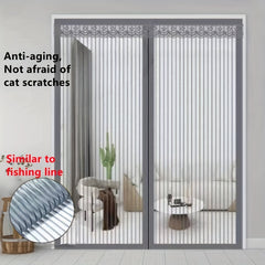 Magnetic Screen Door Heavy Duty Magnetic Closure Gray