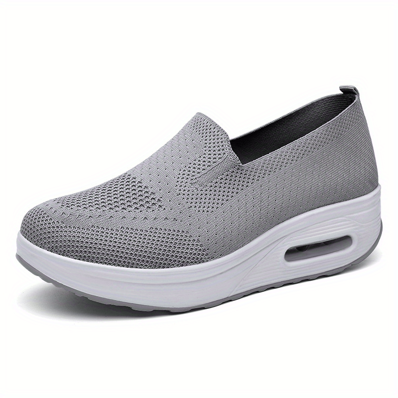 Women's Air Cushion Sock Shoes Slip On Casual Platform Walking Shoes