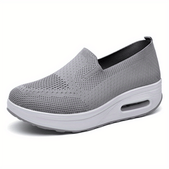 Women's Air Cushion Sock Shoes Slip On Casual Platform Walking Shoes