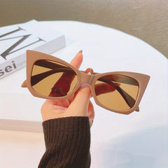 Cat Eye Vintage Ladies Stylish Oversized Sunglasses Sun Protection