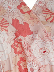 Casual Dress Women's Plus Floral Print Smock Dress