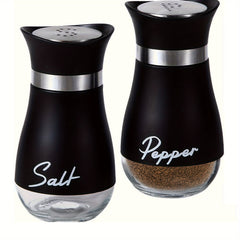 2pcs Pepper Grinder Glass Spice Mill Manual Salt Grinder Spice Crusher