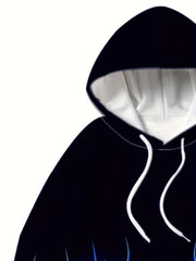Flame 3D Print Men's 2pcs Hoodie & Sweatpants Set