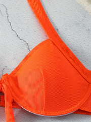 Halter Bra & Panty Swimsuit Set