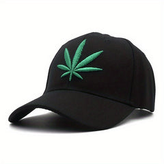 Leaf Embroidery Baseball Cap Camouflage Dad Hat Hip Hop Adjustable Sun Hats