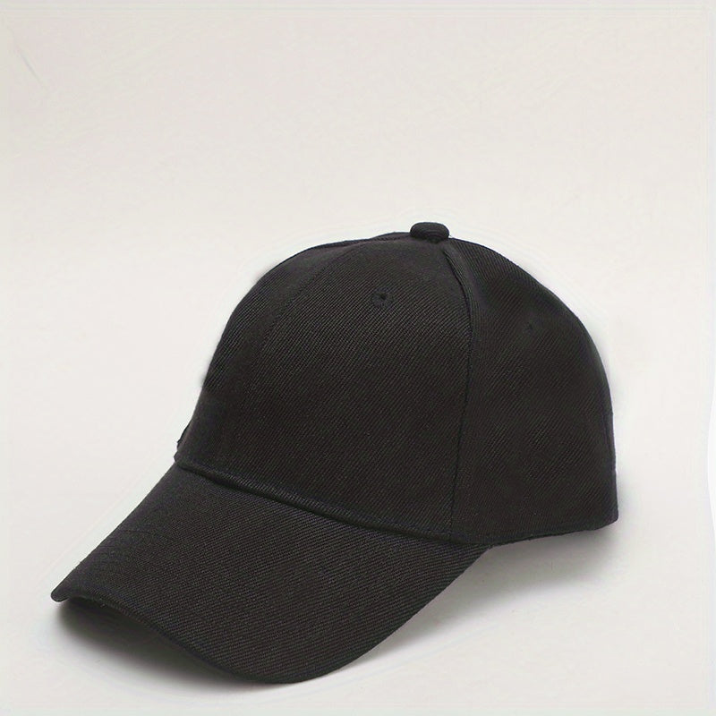 Adjustable Baseball Caps for Men and Women - Solid Visor Dad Hats