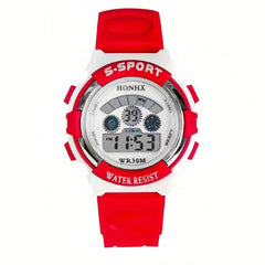 Kids Electronic Night Glow Wrist Watch Colorful Digital