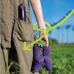 Plush Eggplant Toy Cell Phone Holder Expression Doll Decor