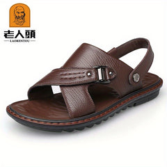 LAORENTOU Men's Non Slip Sandals Comfy Beach Shoes Summer