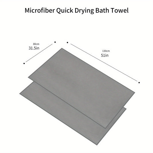 Quick Drying Bath Towel Soft Microfiber Lightweight Highly Absorbent