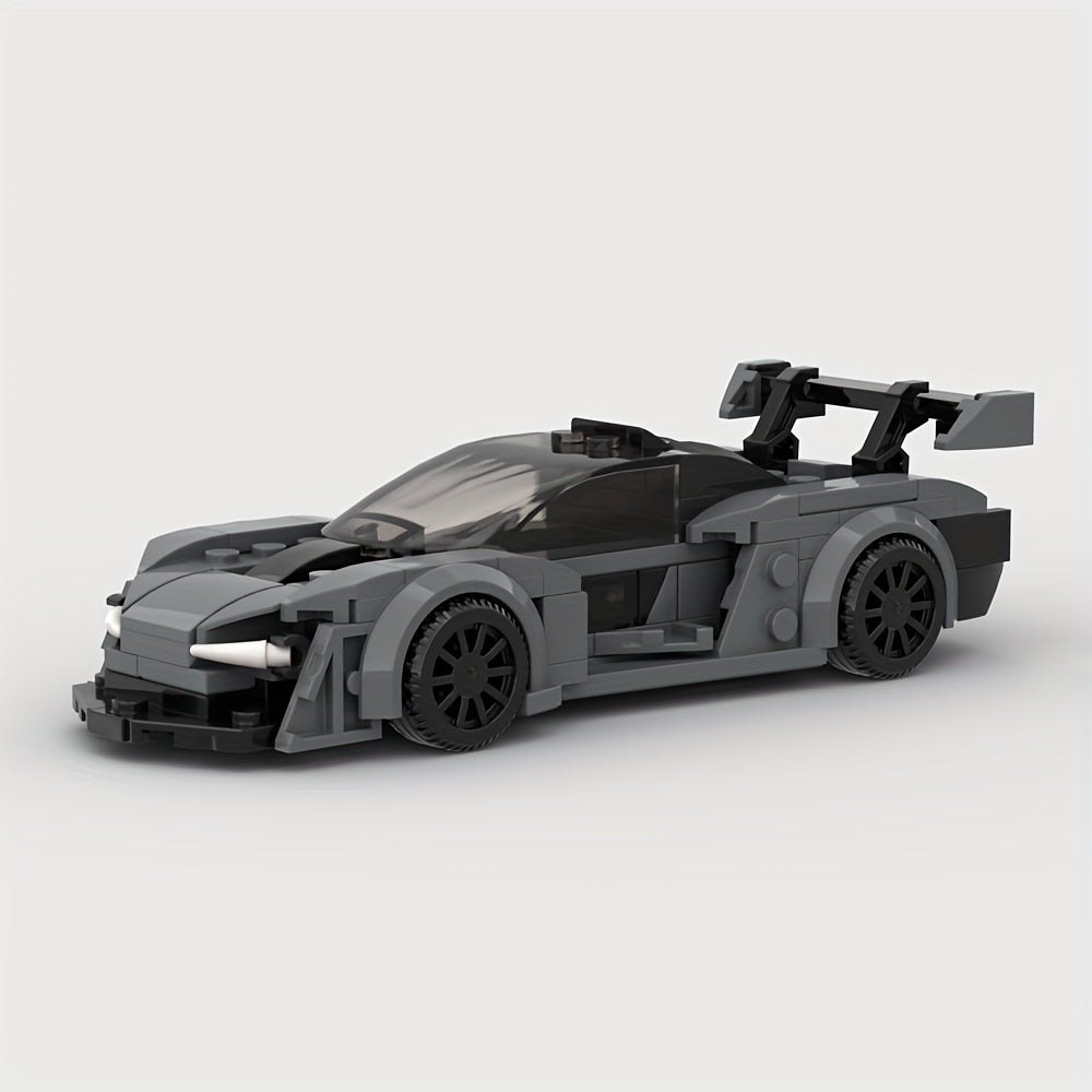175 pcs Racing Supercar Gray Building Block Set Toy
